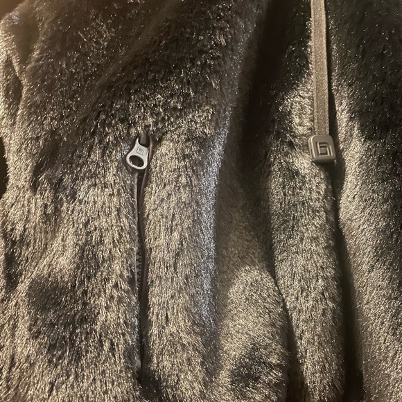⚡️NWOT XS BLANC NOIR FAUX FOX FUR BOMBER JACKET⚡️ - Picture 3 of 3
